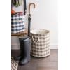 imageDII Woven Paper Storage Bin Checkers Aqua Large RectangleStone