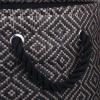 imageDII Woven Paper Storage Bin Diamond Basketweave StoneBlack LargeStoneBlack