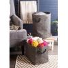 imageDII Woven Paper Storage Bin Diamond Basketweave StoneBlack LargeStoneBlack
