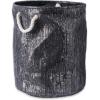 imageDII Woven Paper Storage Bin Metallic Lurex Gray Small RectangleBlack
