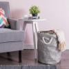 imageDII Woven Paper Storage Bin Metallic Lurex Gray Small RectangleGray