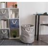 imageDII Woven Paper Storage Bin Metallic Lurex Gray Small RectangleGray