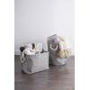 imageDII Woven Paper Storage Bin Metallic Lurex Gray Small RectangleGray