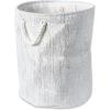 imageDII Woven Paper Storage Bin Metallic Lurex Gray Small RectangleWhite