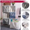 imageDII Woven Paper Storage Bin Metallic Lurex Gray Small RectangleWhite