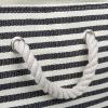 imageDII Woven Paper Storage Bin Pinstripe Rose Medium RectangleBlack
