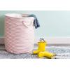 imageDII Woven Paper Storage Bin Pinstripe Rose Medium RectangleGray
