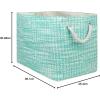 imageDII Woven Paper Storage Bin Tweed Black MediumAqua