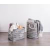 imageDII Woven Paper Storage Bin Tweed Black MediumBlack