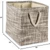 imageDII Woven Paper Storage Bin Tweed Black MediumGray
