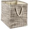 imageDII Woven Paper Storage Bin Tweed Black MediumGray