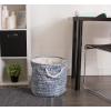 imageDII Woven Paper Storage Bin Tweed Black MediumNautical Blue