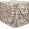 imageDII Woven Paper Storage Bin Tweed Black MediumStone