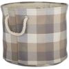 imageDII Buffalo Check Storage Collection Collapsible Bin with Handles Large Rectangle 175x12x15 Tri Color BlackTri Color Stone