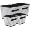 imageDII Laundry Storage Collection Foldable Organizing Bin Black Large SetWhite