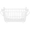 imageDII Metal Wire Mesh Stackable Utility Storage Bin Medium Rectangle 13x11x9 Cool GrayWhite