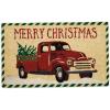 imageDII Outdoor Christmas Door Mat Collection Decorative Holiday Doormat Front Porch Dcor 17x29 Holly Jolly Cookie CoFarmhouse Red Truck