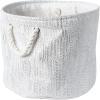 imageDII Woven Paper Storage Bin Metallic Lurex Gray Small RectangleWhite