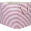 imageDII Woven Paper Storage Bin Pinstripe Rose Medium RectangleRose