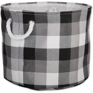 imageDII Buffalo Check Storage Collection Collapsible Bin with Handles Large Rectangle 175x12x15 Tri Color BlackTri Color Black