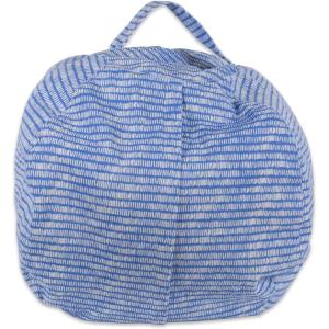 imageDII Keeping Score Stripes Print Large Bean Bag Chair Cover for Kids ampamp Stuffed Animal Storage Bright Blue One SizeBright Blue