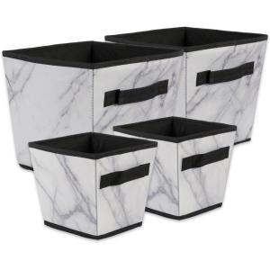 imageDII Laundry Storage Collection Foldable Organizing Bin Black Large SetWhite