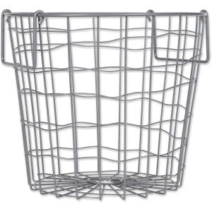 imageDII Metal Wire Mesh Stackable Utility Storage Bin Medium Rectangle 13x11x9 Cool GrayCool Gray