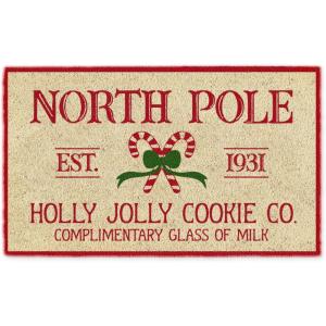 imageDII Outdoor Christmas Door Mat Collection Decorative Holiday Doormat Front Porch Dcor 17x29 Holly Jolly Cookie CoHolly Jolly Cookie Co