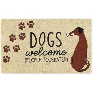 imageDII Pet Print Collection Natural Coir Doormat 17x29 Home CatDogs Welcome