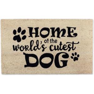 imageDII Pet Print Collection Natural Coir Doormat 17x29 Home CatWorlds Cutest Dog