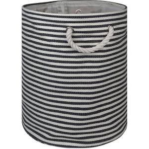 imageDII Woven Paper Storage Bin Pinstripe Rose Medium RectangleBlack