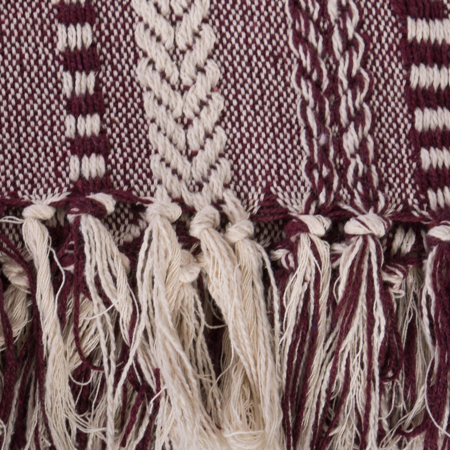 imageDII Braided Striped Decorative Throw Blanket 50x60 ArtichokeBlackberry