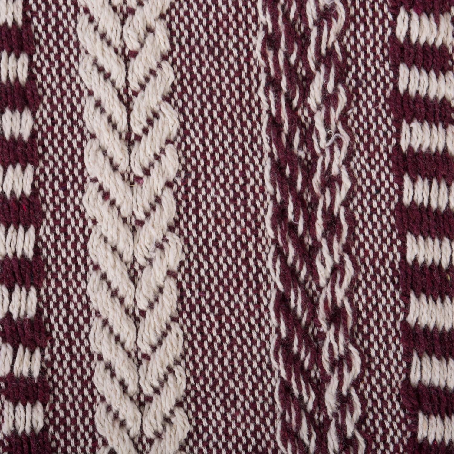 imageDII Braided Striped Decorative Throw Blanket 50x60 ArtichokeBlackberry