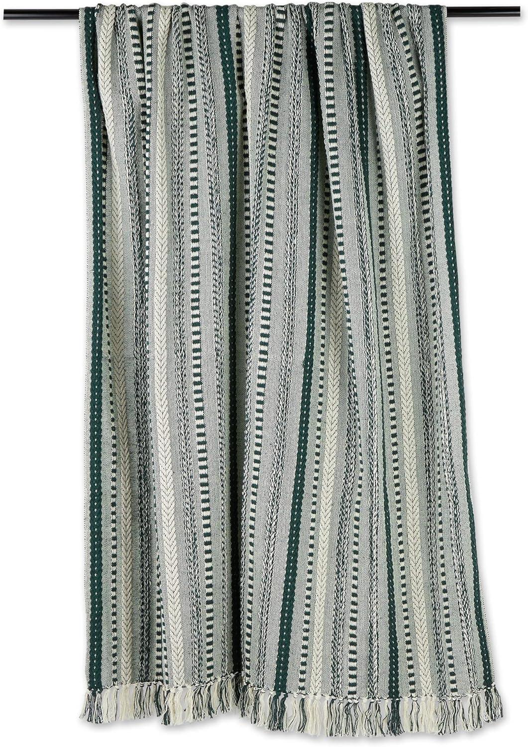 imageDII Braided Striped Decorative Throw Blanket 50x60 ArtichokeDark Green