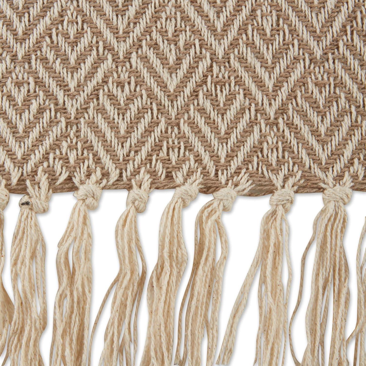 imageDII Diamond Throw Collection Cotton Woven 50x60 ArtichokeStone