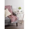 imageDII 100 Cotton Basket Weave Throw for IndoorOutdoor Use Camping Bbqs Beaches Everyday Blanket 50 x 60 Woven StripeBarn Red