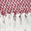 imageDII 100 Cotton Basket Weave Throw for IndoorOutdoor Use Camping Bbqs Beaches Everyday Blanket 50 x 60 Woven StripeBarn Red