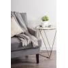 imageDII 100 Cotton Basket Weave Throw for IndoorOutdoor Use Camping Bbqs Beaches Everyday Blanket 50 x 60 Woven StripeGray