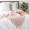 imageDII 100 Cotton Basket Weave Throw for IndoorOutdoor Use Camping Bbqs Beaches Everyday Blanket 50 x 60 Woven StripeSpice