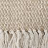 imageDII 100 Cotton Basket Weave Throw for IndoorOutdoor Use Camping Bbqs Beaches Everyday Blanket 50 x 60 Woven StripeStone