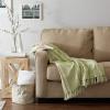imageDII Braided Striped Decorative Throw Blanket 50x60 ArtichokeAntique Green