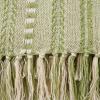 imageDII Braided Striped Decorative Throw Blanket 50x60 ArtichokeAntique Green