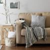 imageDII Braided Striped Decorative Throw Blanket 50x60 ArtichokeBlack