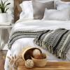 imageDII Braided Striped Decorative Throw Blanket 50x60 ArtichokeBlack
