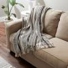 imageDII Braided Striped Decorative Throw Blanket 50x60 ArtichokeDark Brown