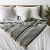 imageDII Braided Striped Decorative Throw Blanket 50x60 ArtichokeDark Green
