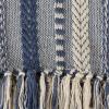 imageDII Braided Striped Decorative Throw Blanket 50x60 ArtichokeFrench Blue
