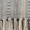 imageDII Braided Striped Decorative Throw Blanket 50x60 ArtichokeGray