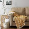 imageDII Braided Striped Decorative Throw Blanket 50x60 ArtichokeHoney Gold