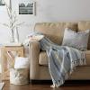 imageDII Braided Striped Decorative Throw Blanket 50x60 ArtichokeStonewash Blue
